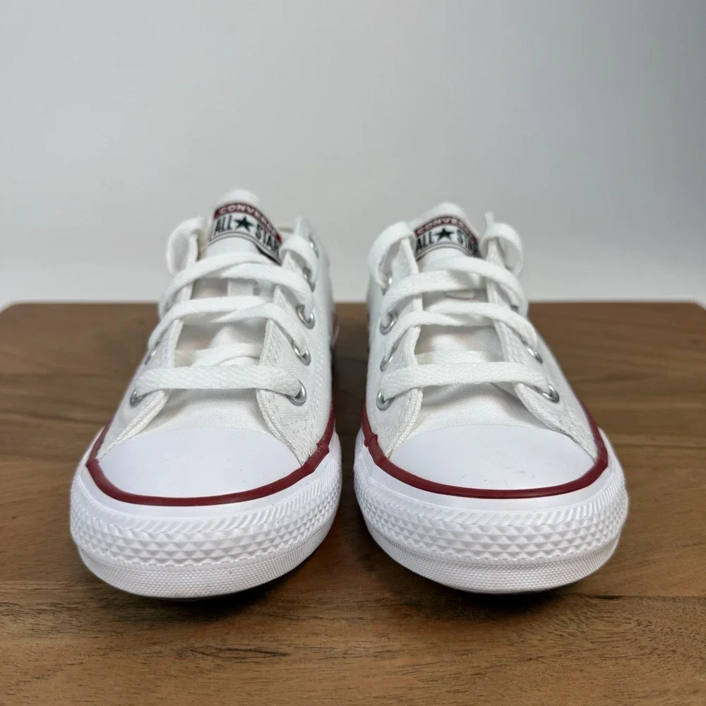New Big Kids Converse Chuck Taylor All Stars OX White Sneakers‎ Shoes Size 1 Y